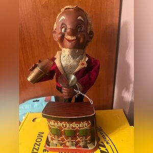 Vintage Rosco Bartender Toy 1960’s with Eyes Roll and Serves Martini.Works.